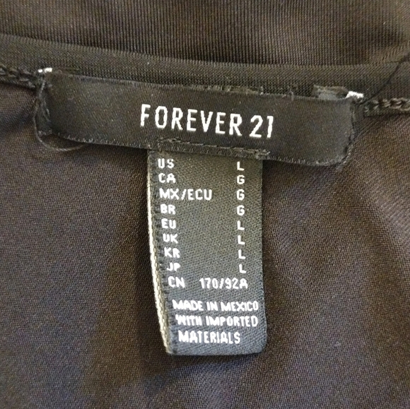 Forever 21 - One Shoulder Long Sleeve Satin Top - Picture 11 of 12